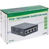 InLine PoE+ 10 gigabitų injektoriaus šakotuvas 4 prievadai (4x PoE+) 10Gb/s metalinis be ventiliatoriaus