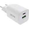 „InLine® Power Delivery“ + greito įkrovimo USB maitinimo šaltinis, 33 W, USB-A + USB-C, baltas