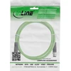 InLine® Pramoninis tinklo kabelis, M12 4 kontaktų D-koduotas kištukinis/vyriškas, PUR 10m