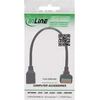 InLine RJ45 lizdas Push-In jungčiai 8 kontaktų Cat.5e 15cm kabelis