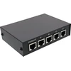 InLine® RJ45 jungiklis rankinis, nuo 1 iki 4, 5x RJ45 lizdas, iki 100 Mb/s