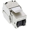 „InLine Modulis Latching RJ45 Keystone“ lizdas 6a, su apsauginiu dangteliu nuo dulkių