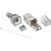 InLine ® RJ45 plug Cat.6A 500MHz, įdiegtas, apsaugotas