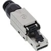 InLine ® RJ45 kištukas Cat.6A 500MHz, lauko montuojamas, ekranuotas, su užsukamu dangteliu