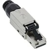 InLine ® RJ45 plug Cat.8.1 2000 MBM, lauko montuojamas, ekranuotas, su užsukamu dangteliu