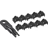 InLine® RJ45 prievadų blokatorius, starterio rinkinys su 10 blokatorių ir raktu, juodas