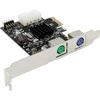 „InLine®“ valdiklio 2x PS/2 PCIe (PCI-Express) sąsajos plokštė