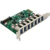 „InLine®“ sąsajos plokštė, 7x USB-A 3.2 Gen.1, PCIe, su SATA maitinimo jungtimi
