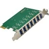 „InLine®“ sąsajos plokštė, 7x USB-A 3.2 Gen.1, PCIe, su SATA maitinimo jungtimi