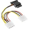 InLine SATA 15- pin - Molex x3, 0.15m, Multicolor (29679)