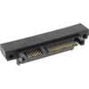 InLine® SATA adapteris, M/F, 22 kontaktų (15+7) kampu žemyn