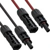 InLine® Saules kabelio prailginimo rinkinys su saulės kištukais 6mm² juodas/raudonas 12,5m