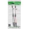 InLine® Saulinio kabelio 2-ių šakų skirstytuvo rinkinys juodas/raudonas 0,36 m
