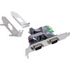 „InLine ®“ valdiklio plokštė, 2x serijinis RS-232, PCIe, AX99100, žemo profilio