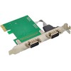 „InLine ®“ valdiklio plokštė, 2x serijinis RS-232, PCIe, AX99100, žemo profilio