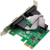 „InLine ®“ valdiklio plokštė, 2x serijinis RS-232, PCIe, AX99100, žemo profilio