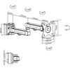 InLine sieninis laikiklis monitoriui 17" - 32" (23183B)