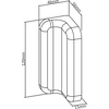 InLine® Slatwall tvirtinimo kronšteinas sieniniam laikikliui Skydas, baltas, 2vnt. pora