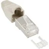 Inline RJ45 8P8C kištukas, pilkas 10 vnt. (74510A)