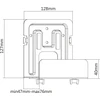 InLine universalus laikiklis medijos transliavimo įrenginiui, 41-69mm