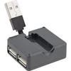 InLine® USB 2.0 4 prievadų šakotuvas, USB-A kištukas iki 4x USB-A lizdas, juodas, 4 cm, plonas dizainas