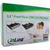 InLine USB 3.0 priekinio skydelio 3,5 "juoda (33395B)