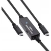 InLine® USB 3.2 Gen.1 aktyvus kabelis, USB-C kištukinis lizdas su USB-C kištuku, 10 m