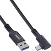 InLine® USB 3.2 Gen.1 laidas, USB-C kištukas kampu - USB-A kištukas skirtas VR, juodas, 5 m