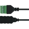 InLine USB-A lizdas į 5 kontaktų terminalo jungtį su kabeliu