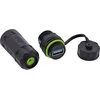 InLine USB-A kabelio jungtis trumpa IP68 2x USB-A lizdas ekranuotas