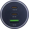 InLine® USB automobilinis maitinimo adapteris Power Delivery, 2x USB-C + QC USB-A, juodas, maks. 100W