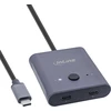 Maršrutizatorius InLine® USB-C jungiklis, dvikryptis jungiklis, 10Gb/s, 100W