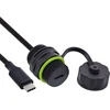 InLine USB-C kabelio jungtis IP68 ekranuotas lizdas kištukui 50cm