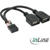 InLine USB adresas - USB programinė sąsaja, Juoda (33440M)