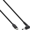 Inline USB laidas USB-C - DC 4 x 1,7 mm 2 m, juodas (26675)