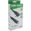 Inline USB laidas USB-C - USB-C 0,5 m, juodas (35916I)