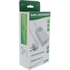 InLine® USB maitinimo šaltinis, 65 W įkroviklis, 2x USB-C + 1x USB-A, su apsauginiu lizdu ir 1,5 m laidu, PD3.0 PPS GaN, balta