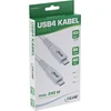 InLine® USB4 kabelis, C tipo USB kištukas/vyras, PD 240W, 8K60Hz, TPE baltas, 0,5 m