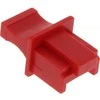 InLine Dulkių skydas RJ45 lizdas raudonas 100 vienetų (59942K)