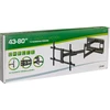 „InLine® XL-Arm“ viso judesio televizoriaus sieninis laikiklis, skirtas 43–80 colių plokščiaekraniams televizoriams, maks. 50 kg