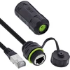 InLine Cat.6A kabelio jungtis IP68 RJ45 lizdas į kištuką 20cm