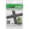 InLine Kabelio jungtis IP68 3 polių 4 krypčių M20 juoda
