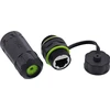 InLine Trumpa kabelinė jungtis Cat.6A IP68 2x RJ45 ekranuotas lizdas