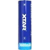 XTAR 18650 3600mAh akumuliatorius vertikaliai
