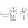 Inne Oem Klavišinis jungiklis IRS-103-3C ON-OF-ON
