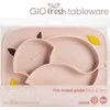 InnoGiO lėkštutė silikoninė neslystanti rožinė GIOfresh GIO-900PINK