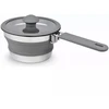 InnovaGoods PLATINET SILIKONINIS LAUKO VIRIMO PUODAS SU ILGA RANKA, SULANKSTOMAS, 1 L, PILKA