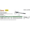 Insize SUWMIARKA 150 CYFR. 6 SQ DĖKLAS Z CYNKU /CERT.