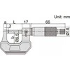 Išorinis mikrometras Insize (0-25 mm)