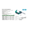 Insize MIKROMETRAS SKAITMENINIS 0-25 TAŠKINIS IP54 TIPAS-B